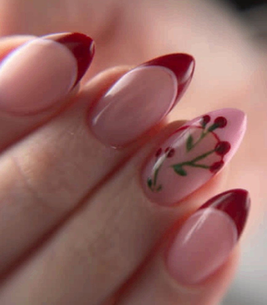 French tips de cereza